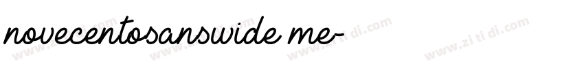 novecentosanswide me字体转换